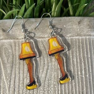 Christmas Leg Lamp Earrings NEW a Christmas story memory